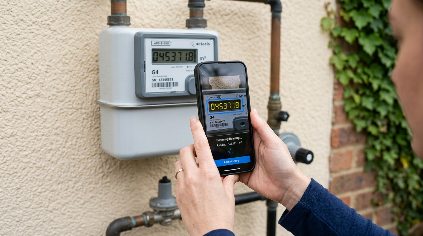 Scanare contor cu telefonul